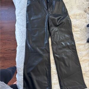 Abercrombie & Fitch Ultra High Rise Faux Leather Pants